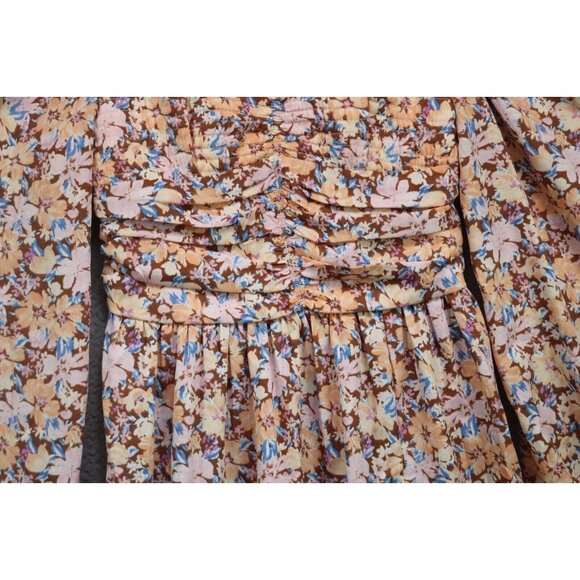 Band of the Free Sweetheart Neckline Long Sleeves Midi Dress-Small-Cottagecore - Picture 5 of 13